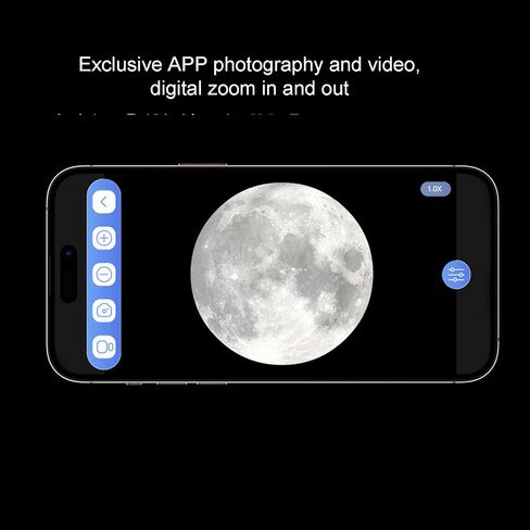 Diyeeni WiFi Telescope Camera Eyepiece, 2.8in Screen 1080P Video Recording with 1.25in 0.965in Interfaces for Astrophotography Bird Watching in Kuwait