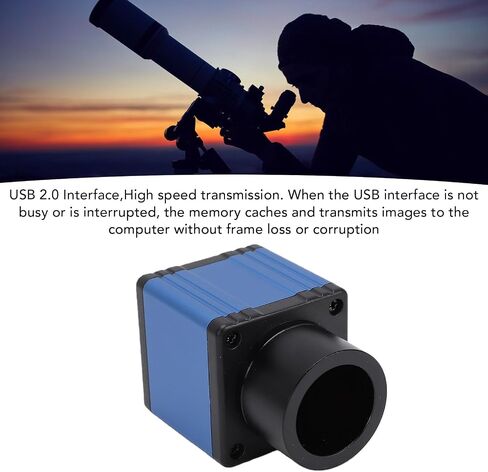 Diyeeni Electronic Eyepiece Camera, 2MP USB 2.0 CMOS Sensor for Telescope Astrophotography with Plug and Play Functionality in Kuwait