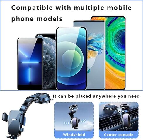Phone Holders for Your Car for Chrysler Concorde 2000-2002, Shockproof 360° Adjustable Car Phone Holder One-Hand Operation Easy Removal Reusable in Kuwait