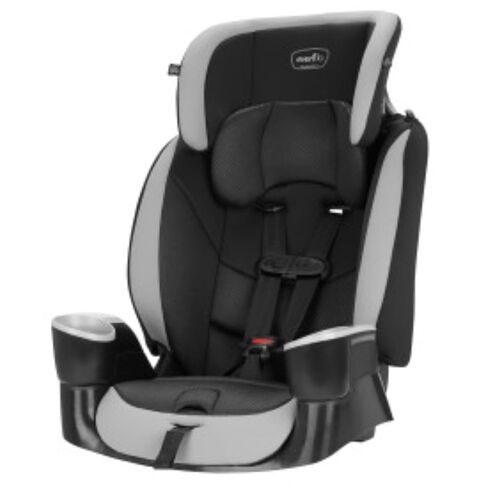 Evenflo High-Back Booster Car Seat with Harness, 22 to 110lbs, Maestro Sport, Granite Gray in Saudi Arabia