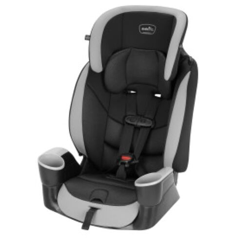 Evenflo High-Back Booster Car Seat with Harness, 22 to 110lbs, Maestro Sport, Granite Gray in Saudi Arabia