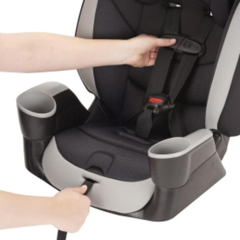 Evenflo High-Back Booster Car Seat with Harness, 22 to 110lbs, Maestro Sport, Granite Gray in Saudi Arabia