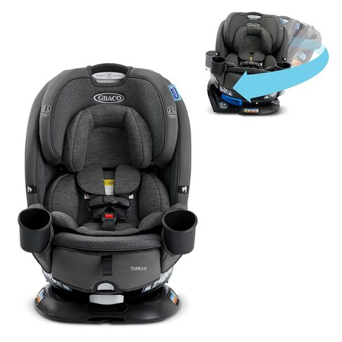 Graco® Turn2Me 3-in-1 Car Seat with Rotating Feature Highback Booster for Newborn to Toddler up to 100lbs in Manchester in Kuwait