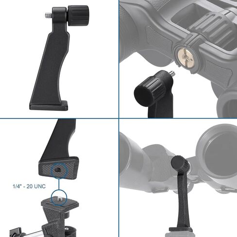 Barska Binocular Tripod Adapter – Universal Mount for Standard Camera Tripods, Fits Most Binoculars in Kuwait