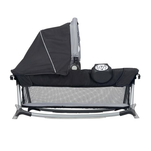Baby Trend Retreat Nursery Center with Two Removable Rock A Bye Bassinets, Changing Table, Organizer, and Music Center with Nightlight, Quarry in Kuwait