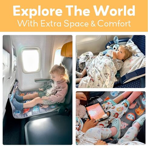 Little Traveler Toddler Airplane Bed & Seat Extender – Cozy & Easy Setup Airplane Bed for Kids, Ages 1-4 in Kuwait