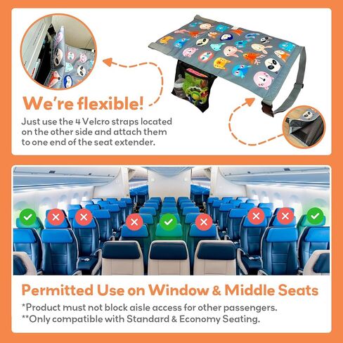 Little Traveler Toddler Airplane Bed & Seat Extender – Cozy & Easy Setup Airplane Bed for Kids, Ages 1-4 in Kuwait