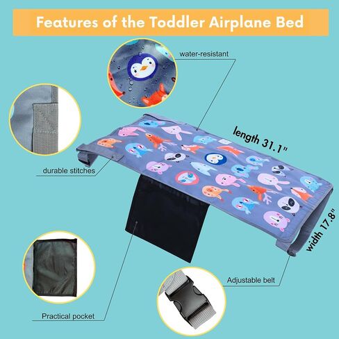 Little Traveler Toddler Airplane Bed & Seat Extender – Cozy & Easy Setup Airplane Bed for Kids, Ages 1-4 in Kuwait