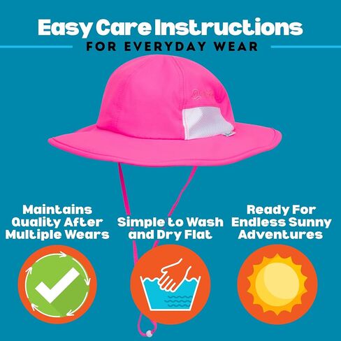 SwimZip Wide Brim Sun Hat | UPF 50+ Protection for Baby, Toddler, and Kids in Kuwait