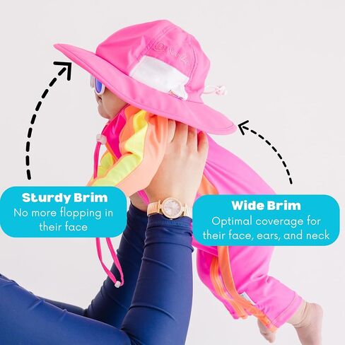 SwimZip Wide Brim Sun Hat | UPF 50+ Protection for Baby, Toddler, and Kids in Kuwait
