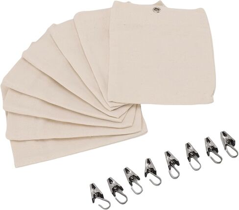 Curtain Sandbag Reusable Canvas Weights for Tablecloths Drapery and Outdoor Events 8 Pcs Set in Kuwait