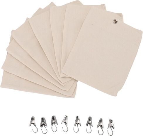 Curtain Sandbag Reusable Canvas Weights for Tablecloths Drapery and Outdoor Events 8 Pcs Set in Kuwait