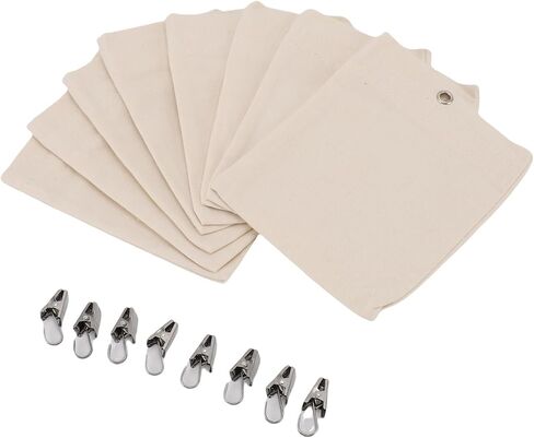 Curtain Sandbag Reusable Canvas Weights for Tablecloths Drapery and Outdoor Events 8 Pcs Set in Kuwait