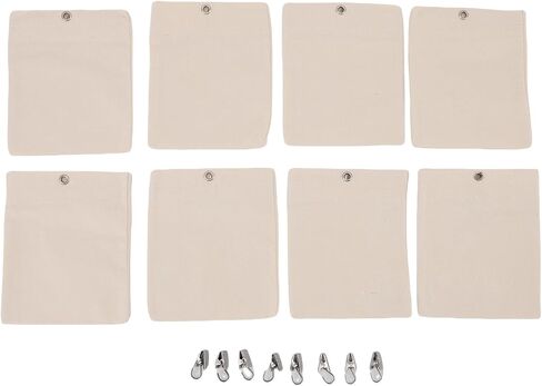 Curtain Sandbag Reusable Canvas Weights for Tablecloths Drapery and Outdoor Events 8 Pcs Set in Kuwait