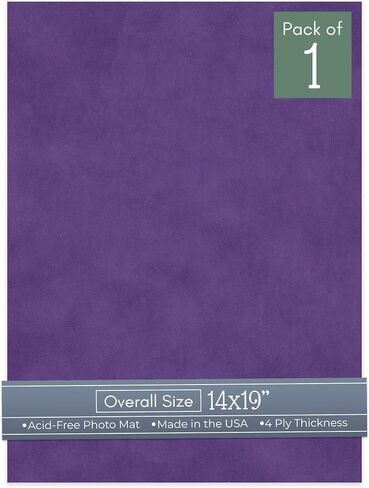 CountryArtHouse Red Suede 14x19 Uncut Art Mat Board - No Opening - 1 Mat in Kuwait
