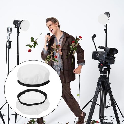 Mabor 2Pcs Light Diffuser, 7"/18cm Round Light Softbox Cover – White Nylon & Oxford Fabric for Studio Strobe, Photography, Soft Even Lighting in Kuwait