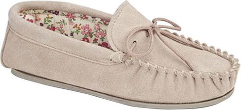 Mokkers LILY Ladies Suede Moccasin Slippers Stone UK 7 in Kuwait