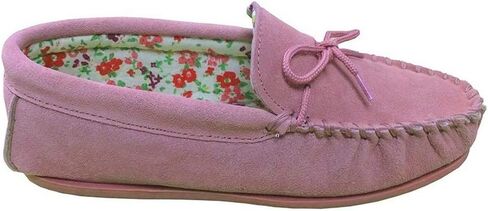 Mokkers LILY Ladies Suede Moccasin Slippers Stone UK 7 in Kuwait