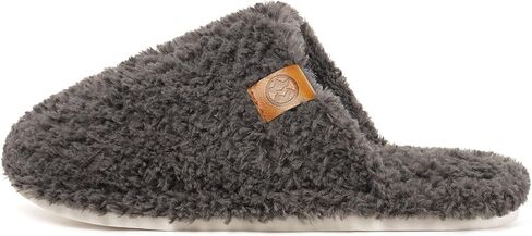 Women's Cozy Slippers Warm Fuzzy Slippers,Dark Grey,10-11 Women | Memory Foam,Anti-slip,Lightweight in Kuwait