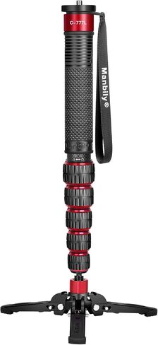 Monopods for Cameras with Feet, 6 Sections, 72'', Max Load 40 lbs, Camera Monopod Extendable Portable Travel Aluminum for DSLR Canon Nikon Sony Video Camcorder in Kuwait