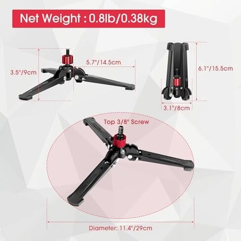 Monopods for Cameras with Feet, 6 Sections, 72'', Max Load 40 lbs, Camera Monopod Extendable Portable Travel Aluminum for DSLR Canon Nikon Sony Video Camcorder in Kuwait