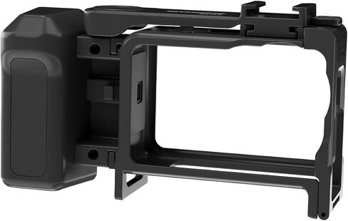 Two-in-one Detachable Rabbit Cage for DJI Action 6 2-in-1 Detachable Street Photography Handle Kit Protective Frame in Kuwait
