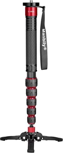 Monopods for Cameras with Feet, 6 Sections, 72'', Max Load 33 lbs, Camera Monopod Extendable Portable Travel Aluminum for DSLR Canon Nikon Sony Video Camcorder in Kuwait