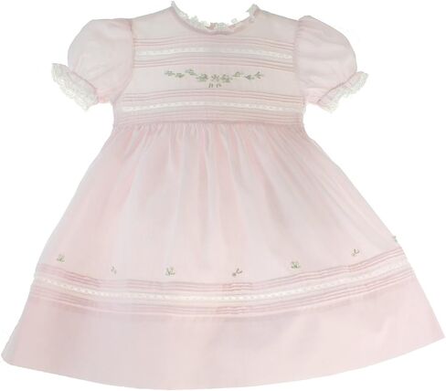 Girls Pink Heirloom Dress, 12M | Floral, Bullions in Kuwait