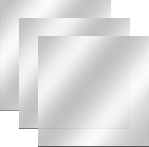3 Pcs Acrylic Two Way Mirror: 12 x 12 x 0.04 Inch Sheets for Infinity Magic Projects & DIY, 12-Degree Angle of Incidence Reflective Screen in Kuwait