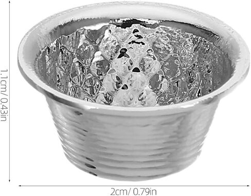3pcs Flashlight Reflector Cup Replacement 1.1cm Hole Metal Silver | Focused Lighting, Easy Installation, Indoor and Outdoor Use, Precision Reflector Cup for Enhanced Light Utilization in Kuwait