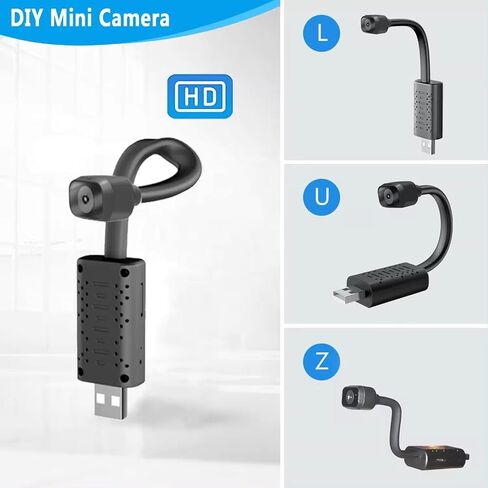 Spy Camera Mini Hidden WiFi Camera HD 1080P with Night Vision and Motion Detection, Nanny Cam,Baby Monitor with Upgraded, AI Human Motion Detection (Night Vision WiFi Camera) in Kuwait