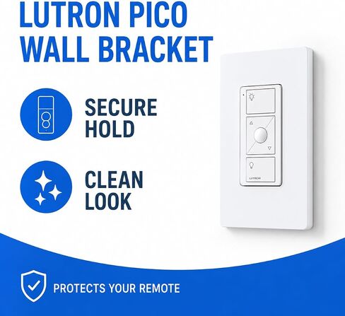 Wall Plate Bracket for Lutron Caseta Pico Remote (8 Pack) | Snap-in Wall Mount Holder for Lutron Pico Smart Remote | Seamless No-Wobble Installation | Durable Low-Profile Wall Bracket in Kuwait