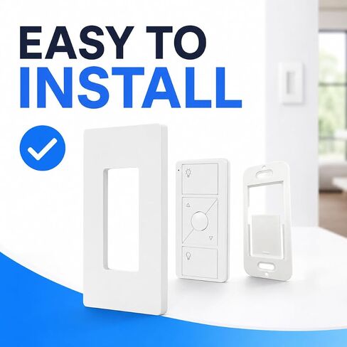 Wall Plate Bracket for Lutron Caseta Pico Remote (8 Pack) | Snap-in Wall Mount Holder for Lutron Pico Smart Remote | Seamless No-Wobble Installation | Durable Low-Profile Wall Bracket in Kuwait