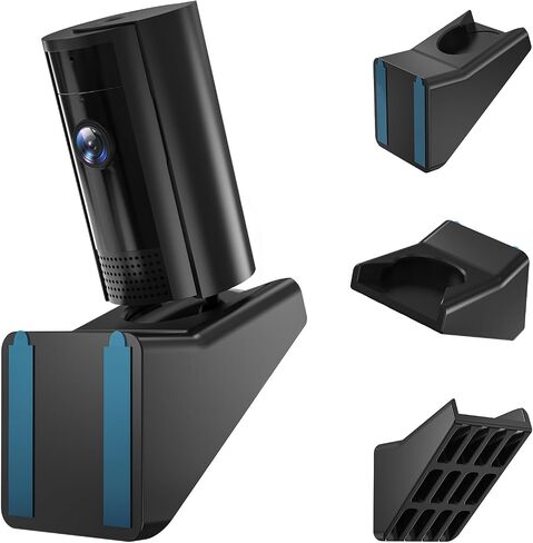 MSAFF® Window Mount for Ring Indoor Cam 1st/2nd Gen, 20° Tilt Bracket | Tool-Free Adhesive Mounting For Windows And Offices, Compact Design Perfect For Secure Front Yard And Driveway Camera Viewing in Kuwait