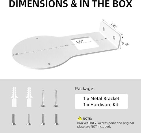 Metal Horizontal Wall Mount Bracket for Ubiquiti UniFi U6-Lite, U6+, nanoHD, AC-Lite & AC-LR, Heavy Duty AP Holder in Saudi Arabia