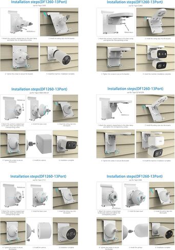 Vinyl Siding No Drill Mount for eufy Security eufyCam C37/C31 &Tapo Camera (White) in Kuwait