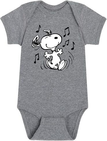 HYBRID APPAREL - Peanuts - Snoopy Dancing Happily - Infant Baby One Piece in Kuwait