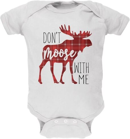 Old Glory Autumn Don't Moose with Me Soft Baby One Piece in Saudi Arabia