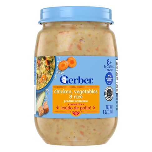 Gerber Stage 3 Beef, Potatoes, Vegetables Baby Food, 6 Oz, 12 Pack | Stage 3 puree; tastes like picadillo; 12 x 6 oz in Kuwait
