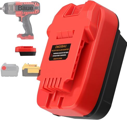 Adapter for Bauer 20V Battery Tools, Fits for DeWalt 20V for Milwaukee 18V Battery Converter in Kuwait
