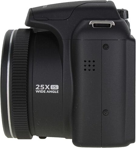 Kodak PIXPRO AZ255 Digital Camera (Black) | 16MP Sensor, 25x Optical Zoom, 24mm Wide-Angle Lens & Optical Image Stabilization | Great for Travel & Distance Photos (AZ255BK) + 32GB Card + Bag + Cloth in Kuwait