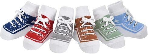 Baby Emporio Baby Socks – Kool Kids & Hikers – Shoe Look Collection – Gift Packaged – Non-Slip Infant & Toddler Socks in Kuwait