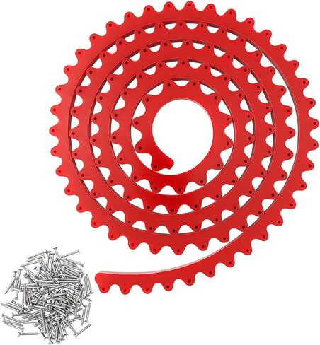 Frienda 78" Router Edge Guide Templates Kit Flexible Curve Ruler for Woodworking with 150 Self-tapping Screws Adjustable Arcs Red Tool for Router Precision Trimming Arc Angle Positioning Cabinet Table in Kuwait