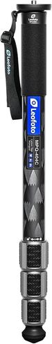 Leofoto MPQ 40mm Monopod, Premium Carbon Fiber, Water-Resistant, Convertible Mounting Stud, Wrist Strap (MPQ-404C) in Kuwait