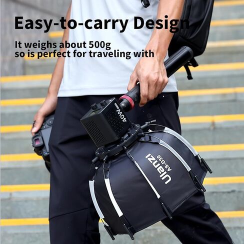 Ulanzi AS-D30 11.81'' Octagon Softbox, Quick Release for Mini Bowens Mount | Speedlite, Studio Flash, Speedlight Umbrella Softbox, with Carrying Bag, for Photography Studio COB Light Portrait Shooting in Kuwait
