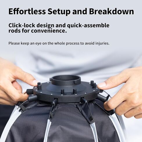 Ulanzi AS-D30 11.81'' Octagon Softbox, Quick Release for Mini Bowens Mount | Speedlite, Studio Flash, Speedlight Umbrella Softbox, with Carrying Bag, for Photography Studio COB Light Portrait Shooting in Kuwait