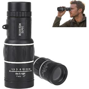 16x52 Monocular Telescope for All Ages – High Powered Compact | Waterproof BAK4 prism, for bird watching, hiking, hunting & wildlife, great gift for men dad husband, outdoor essential in Kuwait