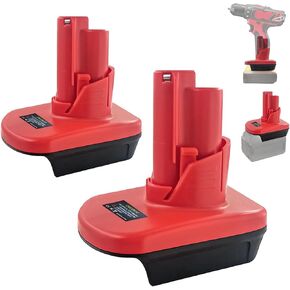 2 Pack for Milwaukee M-18 to M-12 Battery Adapter, DM20M12 for Milwauke 18V to 12V Converter, Convert for Dewalt 20V to 12V Power Tools in Saudi Arabia