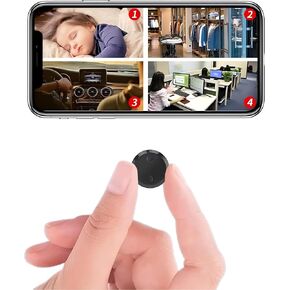 HsiaoPun HD 4K WiFi Wireless Camera, Equipped with Night Vision and Motion Detection Functions, Supports 32GB SD Card - APP Control Camera for Baby, Pets-(Video Only) in Kuwait