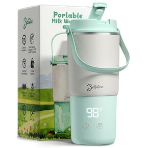 Portable Baby Bottle Warmer, Travel Milk Warmer on the Go, Gifts | 120W rapid heating & 4500*4mAh battery. Universal formula warmer, night feeding essentials, ideal baby shower gifts. in Kuwait